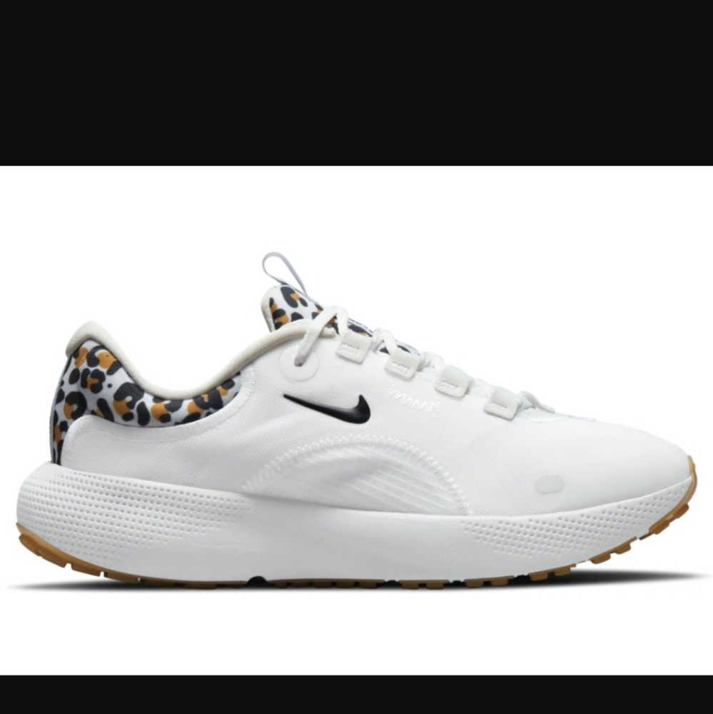 Nike React Escape run in white leopard